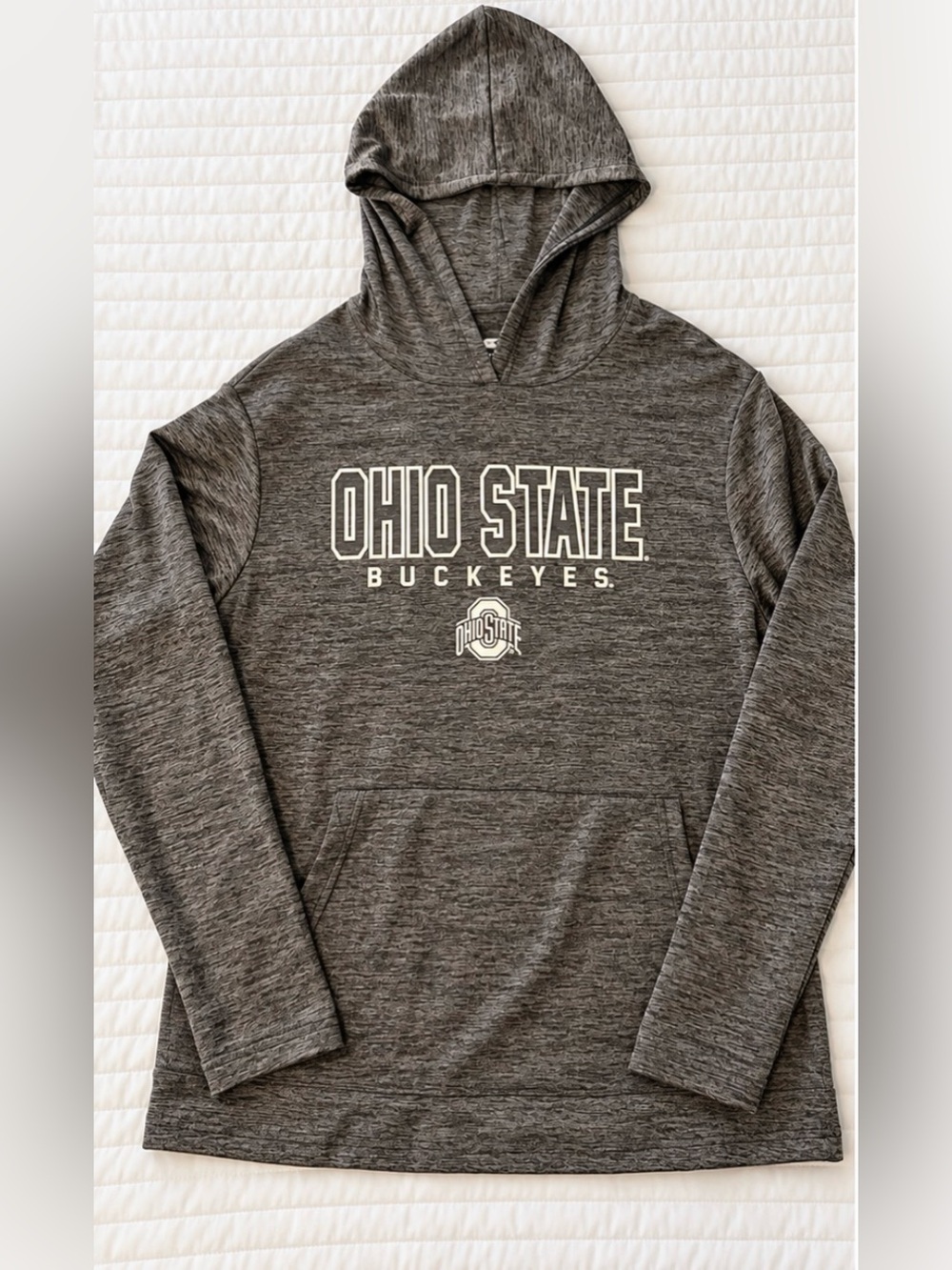 Colosseum Ohio State Buckeyes Pullover Hoodie Gray Large | Like New